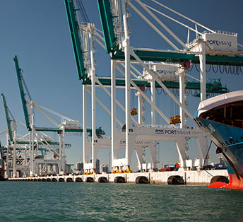 Porto de Miami, obra de modernização da OEC