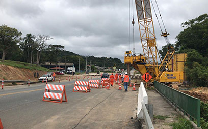 Avanço na Rodovia dos Minérios, no Paraná