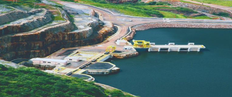 foto de barragem hidrelétrica